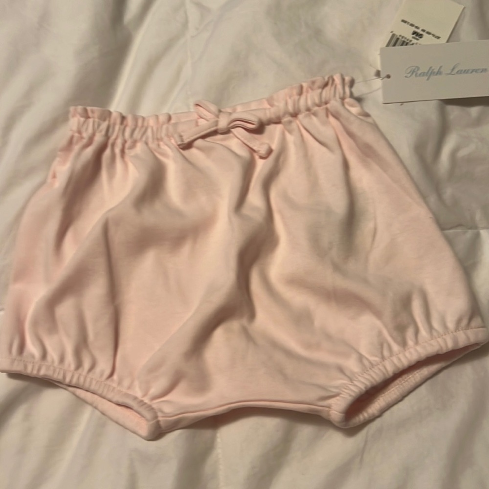 Ralph Lauren baby pink shorts/bloomers size 9m baby girl
